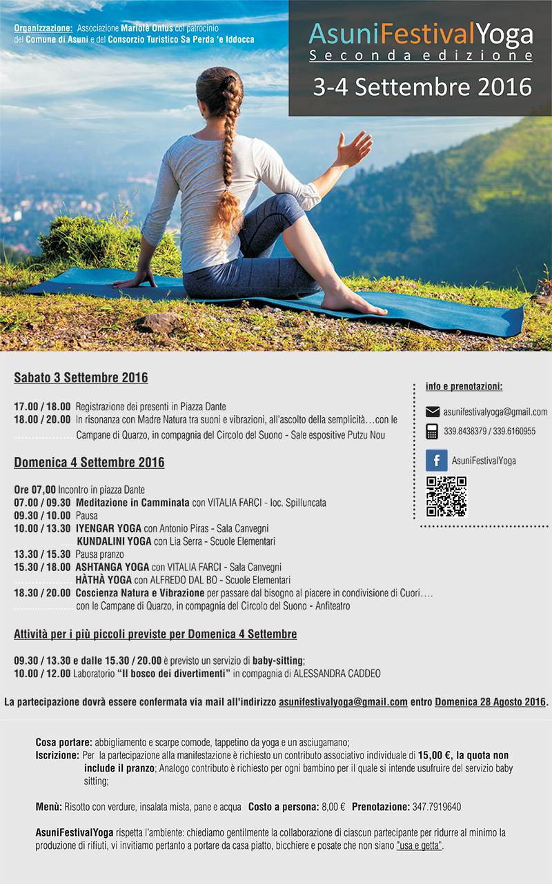 Asuni Festival Yoga – 2a Edizione