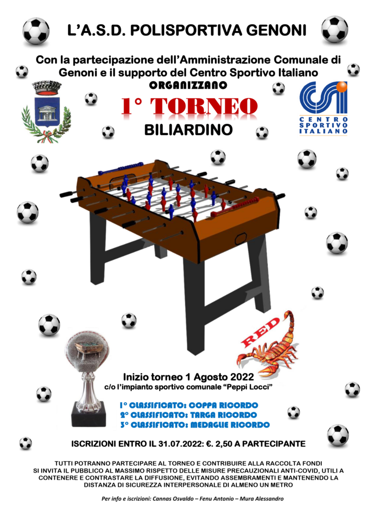1^ torneo di biliardino