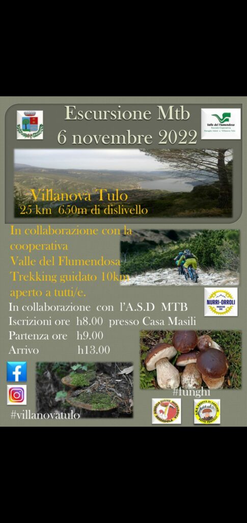 Escursione in MTB a Villanova Tulo