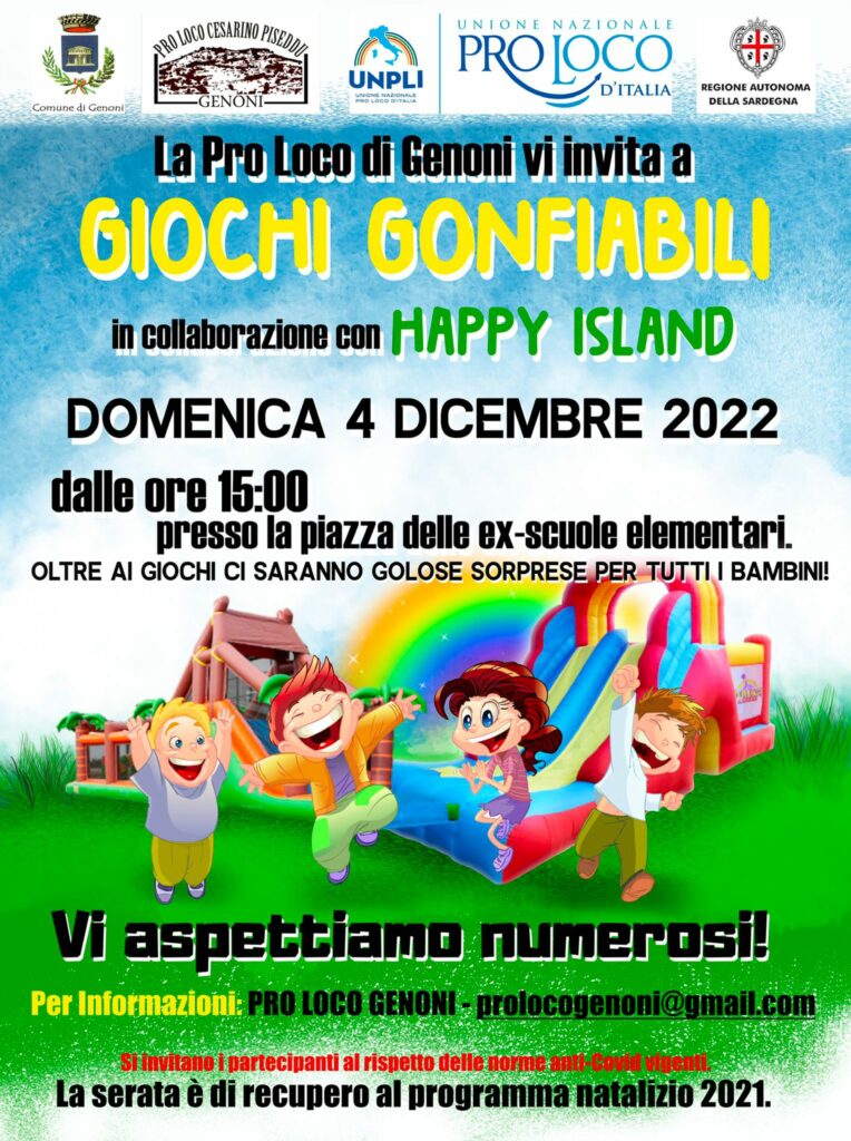 Giochi gonfiabili a Genoni