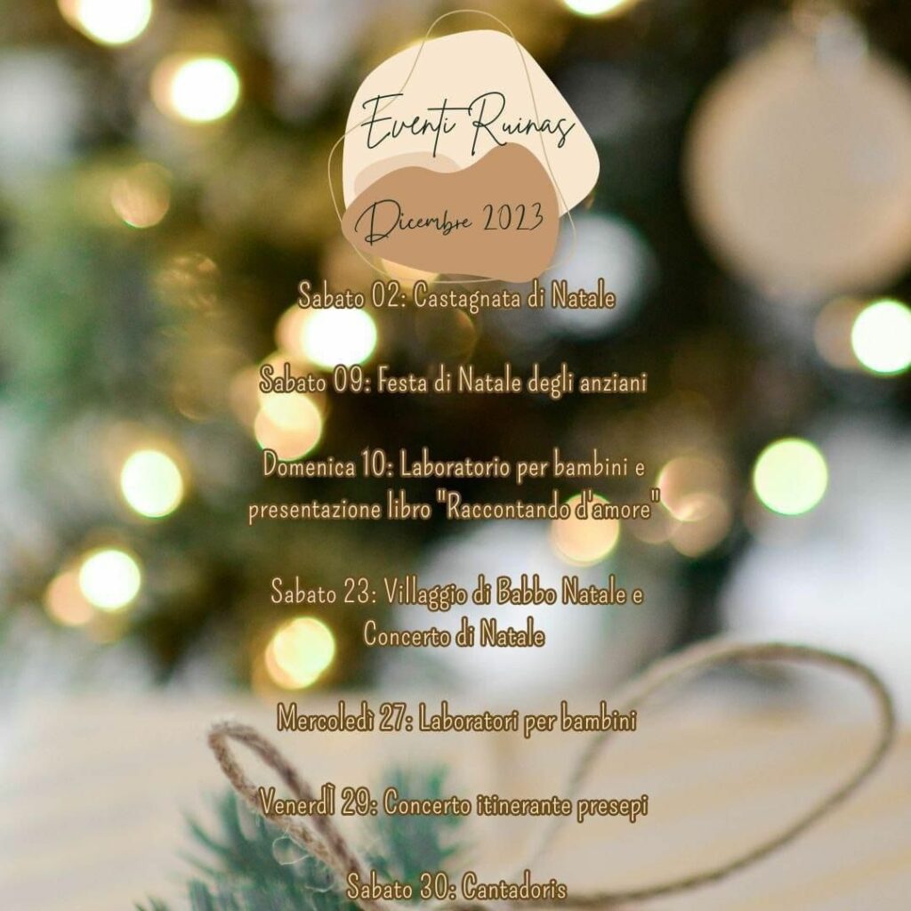 Eventi Ruinas – Dicembre 2023