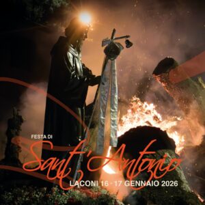 Poster festa Sant'Antonio 2026 - Laconi