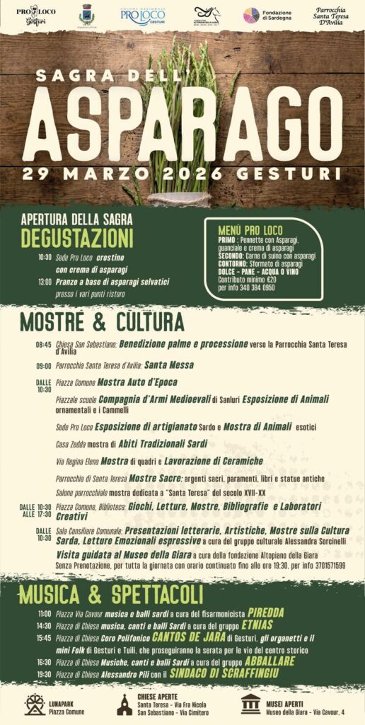 9° Edizione Sagra dell’Asparago Selvatico – Gesturi