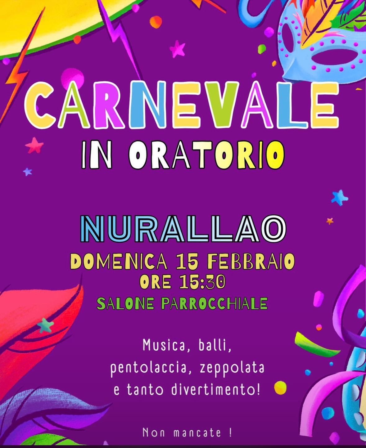 CARNEVALE IN ORATORIO – NURALLAO