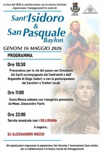 locandina sant'isidoro 16 maggio 2026