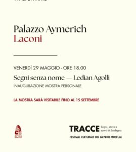 locandina segni senza nome laconi 29 maggio 2026