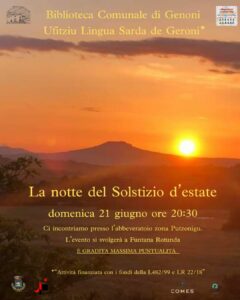 locandina solstizio genoni 21 giugno 2026