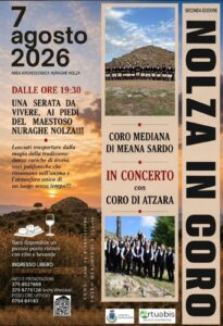 locandina nolza in coro meana 7 agosto 2026