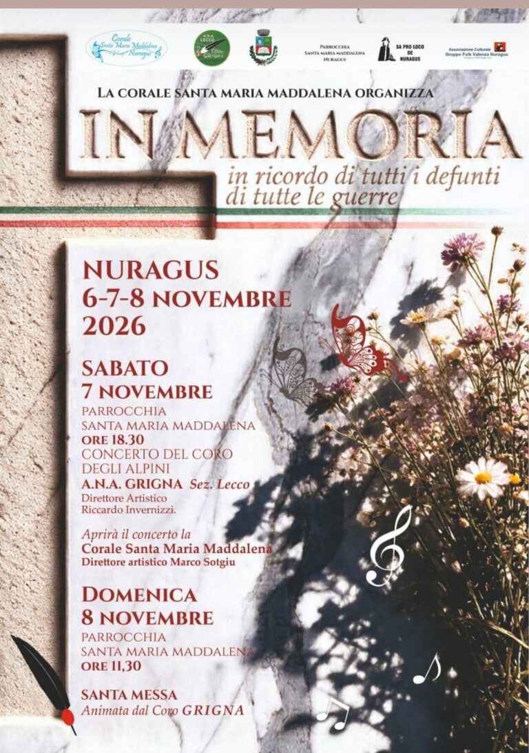 “In memoria” in ricordo di tutti i defunti di tutte le guerre