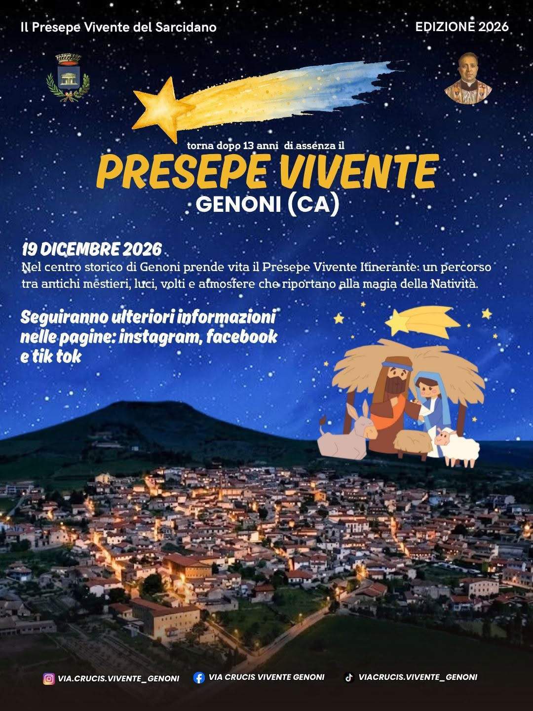 locandina presepe vivente genoni 2026